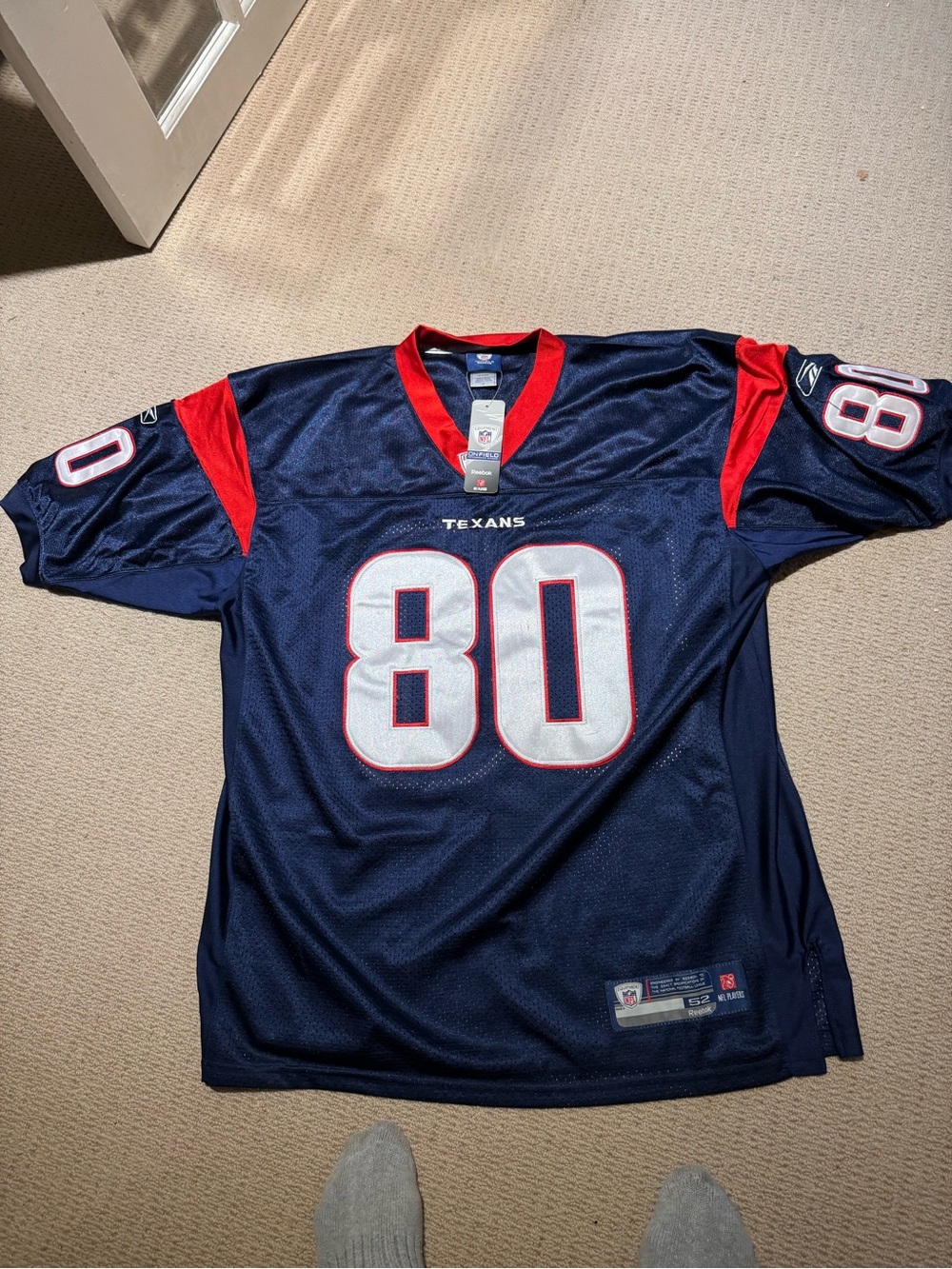 Reebok Andre Johnson (hall of fame) authentic jersey with all tags intact